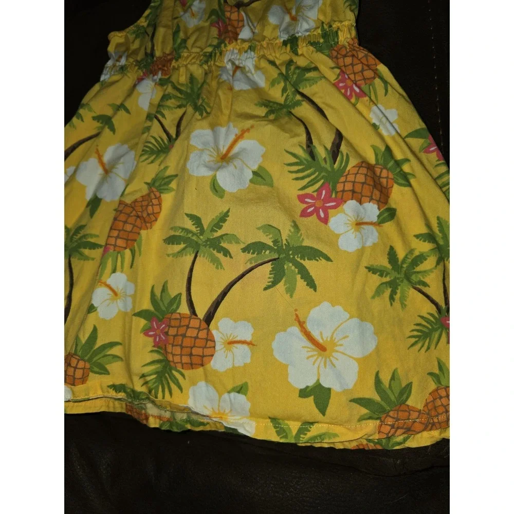 Gymboree pineapple family aloha sunshine floral‎ dress size 2t